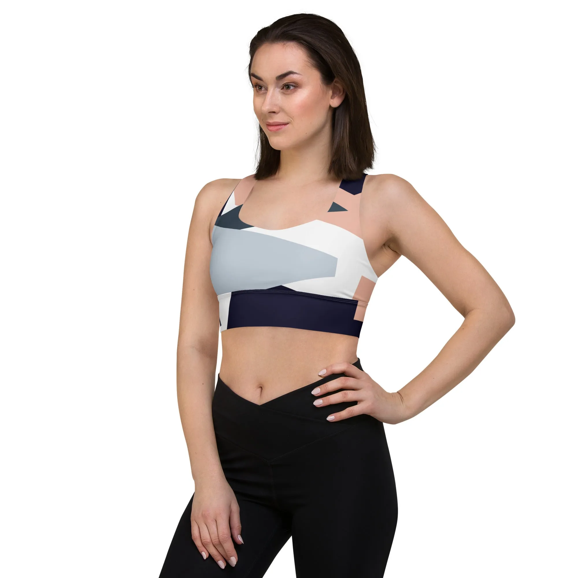 FlexiExtend Longline Sports Bra – Geo